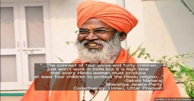 Sakshi Maharaj Censured by Election Commission violating Model Code of Conduct