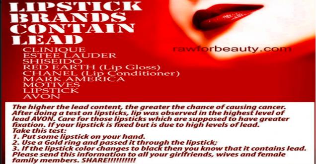 Can Lipstick Cause you sick -Cancer – Lead contents – Hoax or Real?
