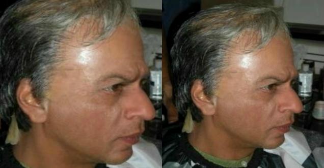 Original Photo of Shahrukh Khan without Wig – Ad makeup