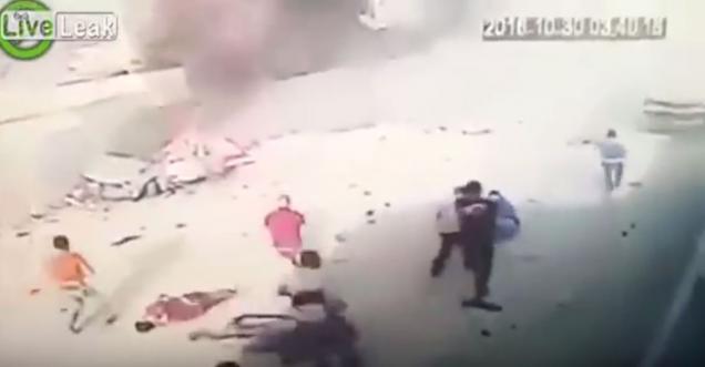 Video: CCTV Caught Stage Fake Attack in Iraq - False Flag?