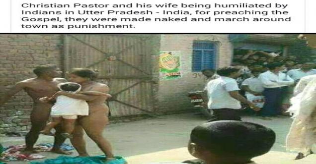 Were Christian Pastor and his wife humiliated in utter Pradesh, uttar Pradesh
