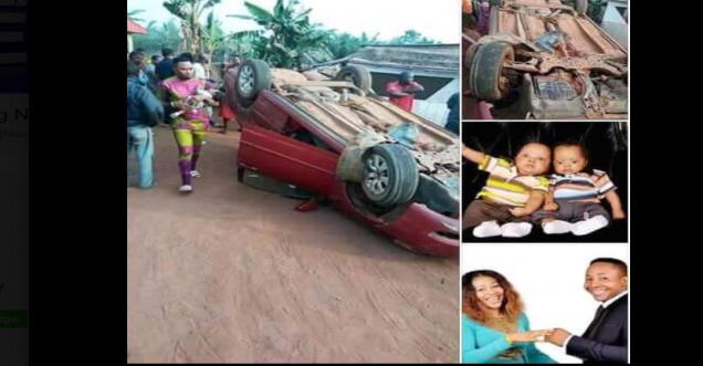 Did Nigerian Pastor, Wife And Twin Babies Survive Motor Accident Without Scratch In Benin?