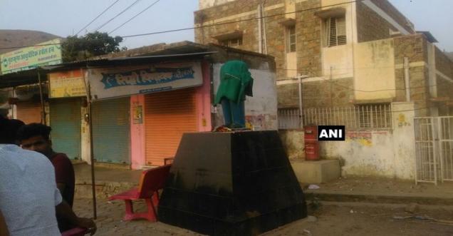 BR Ambedkar was vandalised by unidentified persons in Firozabad
