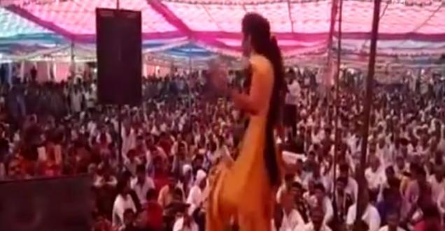 Haryana: Dancer performs in Congress rally