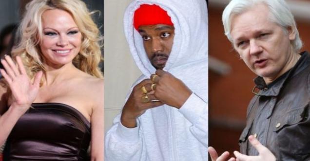 Pamela Anderson Plead Kanye West To Help Free Julian Assange
