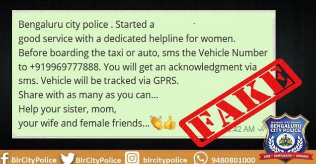 Bengaluru city police Women helpline number