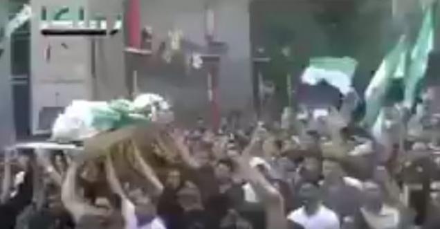 No it's not a video suicide bomber in Kasmir Funeral