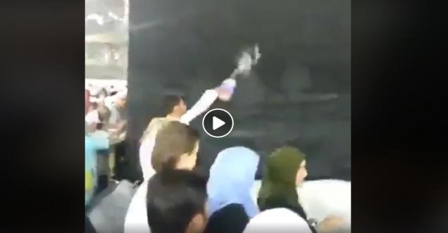 Viral news: Men throwing milk at kaaba