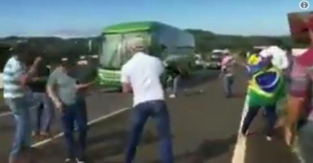 Did Brazil Fans Welcome Players By Throwing Stones At Team Bus