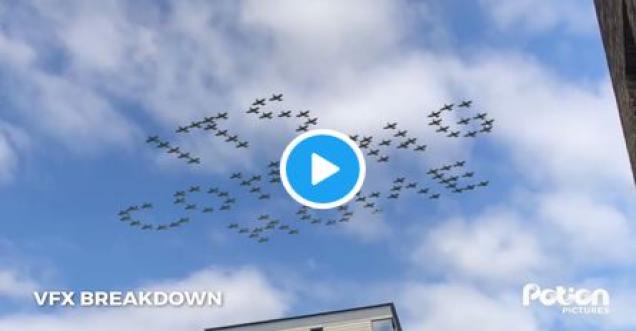 Did anyone else see RAF flyby in London It's Coming Home is fake