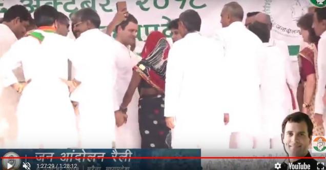 Fake News Check: Is Rahul Gandhi holding women’s hand at rally