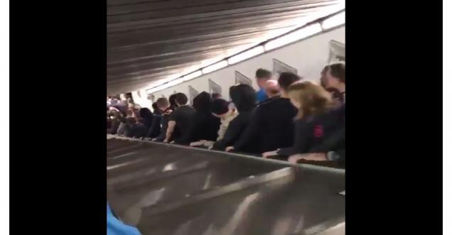 Out-of-control escalator comes speeding down in Rome, Russian football fans among injured