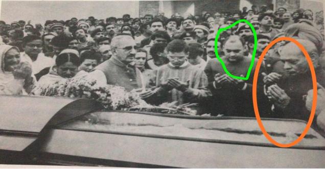 Rajiv Gandhi, Narasimha Rao at Indira Gandhi Funeral