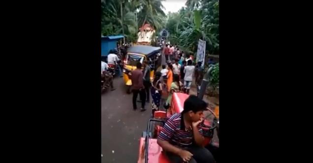 Did Christians block Dasara procession in Andhra Pradesh