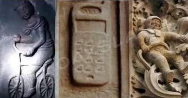 Was cycle invented in India, wall carving in temples, Tamil Nadu