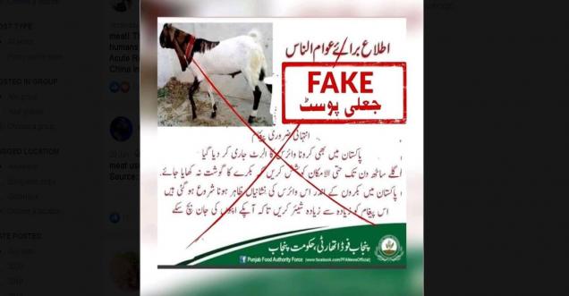 Coronavirus in goat meat news viral in Pakistan