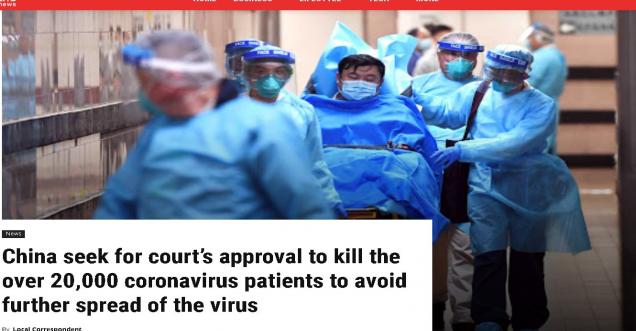 Did China seek, kill over 20,000 coronavirus patients ab-tc.com
