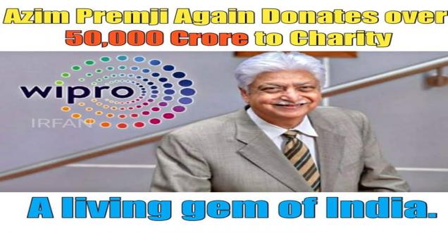 Did Azim Premji donate Over 50,000 Crore Towards coronavirus Charity