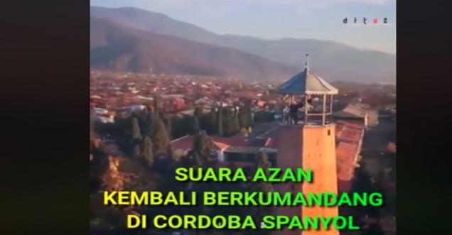 Was first Islamic call to prayer in Spain done after 500 years video?