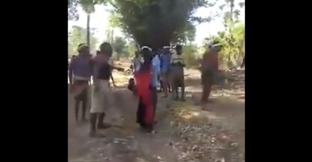 Minor tribal girl brutally thrashed in fathers presence; video goes viral