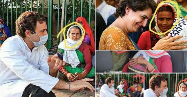 Rahul Gandhi meeting with migrants, Priyanka Gandhi picture 2019 viral