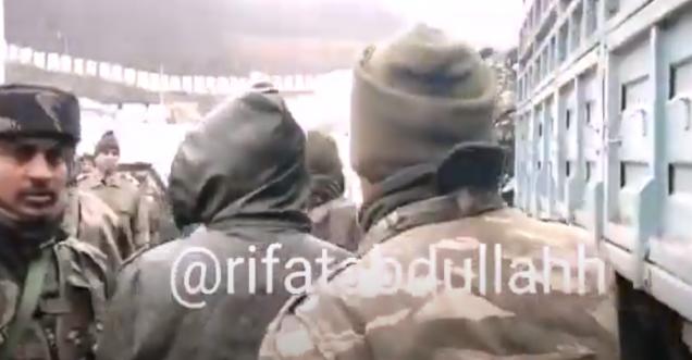 Video of brave army crying after being beaten by Chinese, Ladakh.