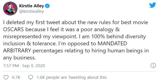 Deleted Tweets by Kirstie Alley