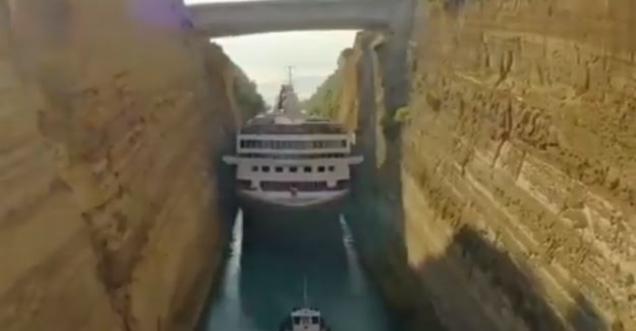 Video of Cruise ship passing through thick passage viral, Gujarat