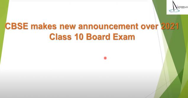 CBSE makes new announcement over 2021 Class 10 Board Exam