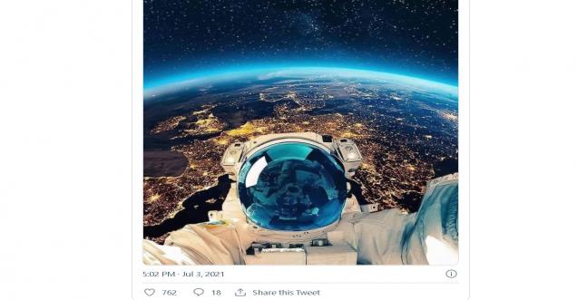 Facts Check: Literally the best selfie ever taken. #FlatEarth