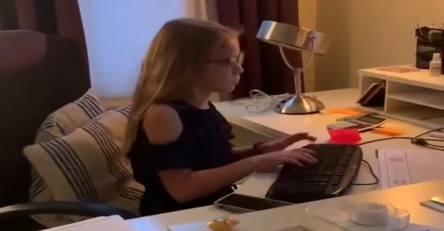 Video of Kid imitating her mom on WFH has gone viral on social media