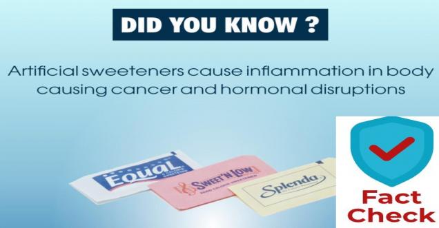 will artificial sweetener cause cancer
