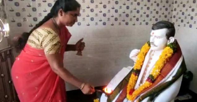 Andhra Pradesh woman builds temple deceased husband