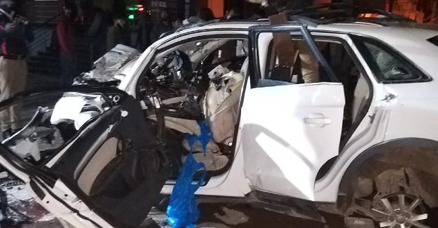 Audi car crash in Bengaluru caught on CCTV 7 including MLA son killed