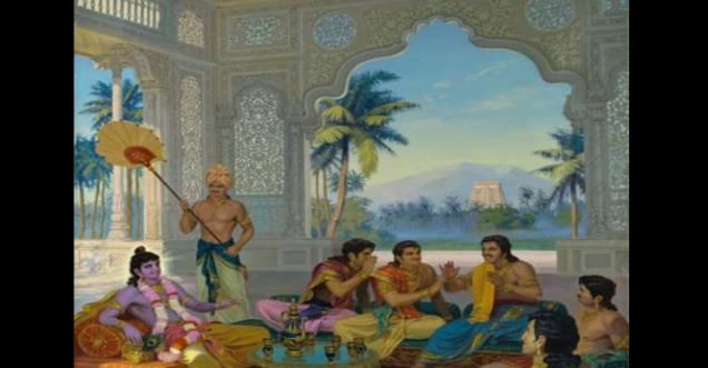 Fact Check: Krishna and Pandavas panjshir palace Mahabharata painting