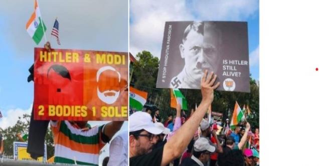 Old picture of protest against Modi viral as recent showing Hitler