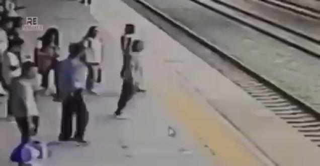 Incident of Women trying to jump on a Railway Track is not from India