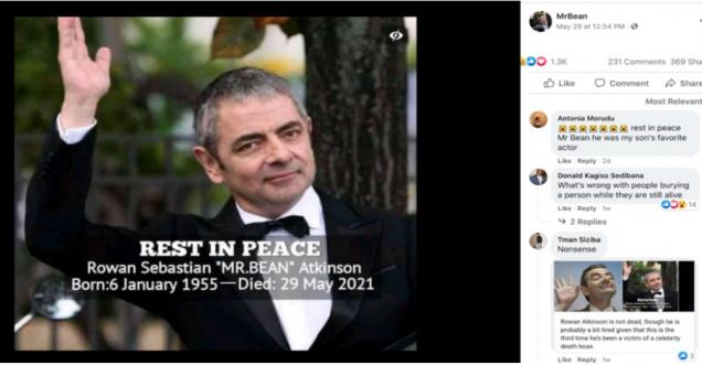 Mr Bean Actor Rowan Atkinson Death News Hoax viral