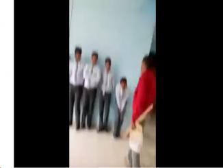 Video: Allahabad scary Principle beats student who complaints of heat