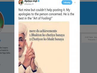 Digvijay Singh abuses Narendra Modi and common people on twitter