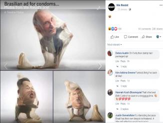 Brasilian ad for condoms Feature Donald Trump, Vladimir Putin, and Kim Jong-Il