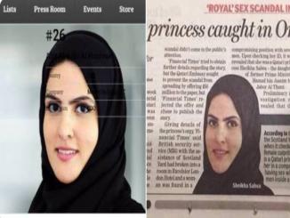 Was princess of Qatar was caught in a relationship with seven men