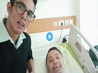 Last video of late Rishi Kapoor from hospital