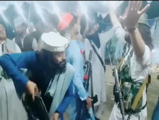 Video of Taliban fighters dancing with guns after taking control over Afghans
