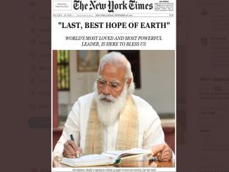 Satire picture on Narendra Modi: Last, Best Hope of Earth viral on social media