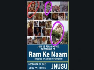 Ram Ke Naam, JNUSU says, will not back down at any cost