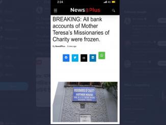 Mother Teresa charity accounts not frozen claims the NGO and MHA