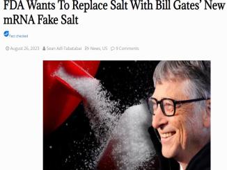 Do the FDA Want to Replace Salt With Bill Gates' New mRNA Fake Salt?